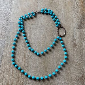 Turquoise beaded necklace
